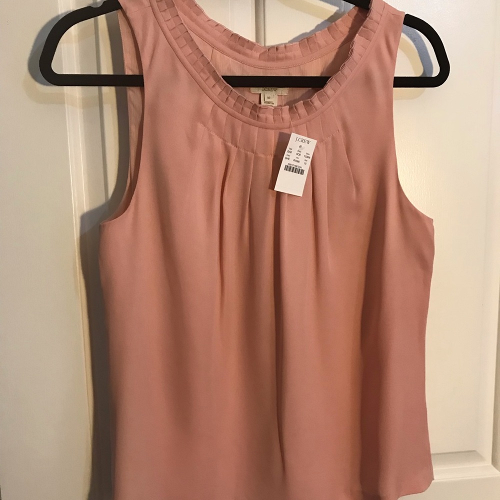 Pink Silk J.Crew Blouse